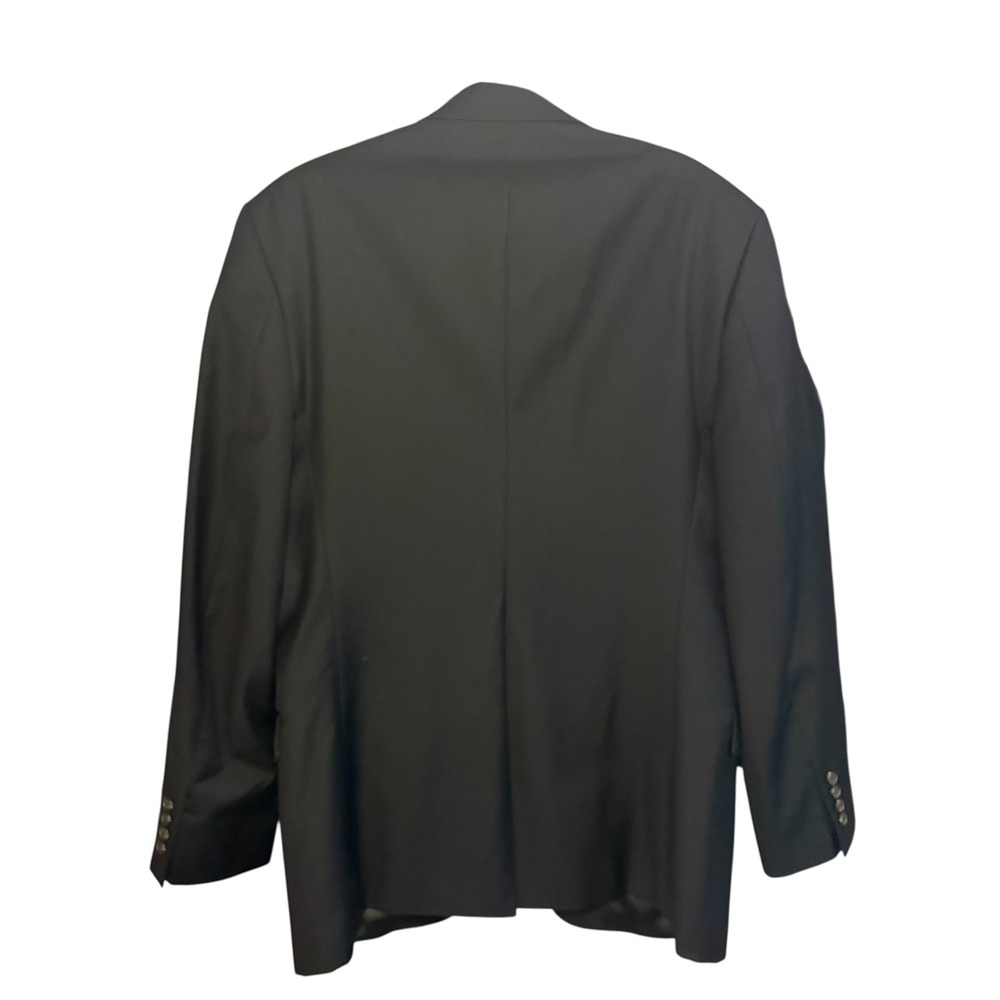 Lauren Ralph Lauren Black Wool Two Button Blazer Men's Size 40R Sport Coat - Picture 3 of 10
